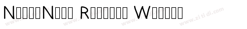 NuberNext Regular Wi字体转换